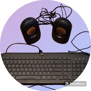 Wired Keyboard and Speaker set